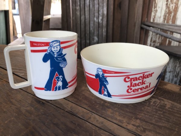 画像4: 80s Vintage Cracker Jack Cereal Bowl & Mug Cup SET (R298)