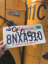 Original USA California License Plate 8NXA510 (R318)