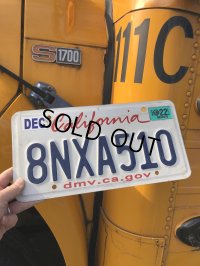 Original USA California License Plate 8NXA510 (R318)
