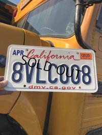 Original USA California License Plate 8VLC008 (R319)