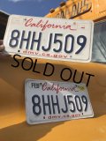 Original USA California License Plate 8HHJ509 SET (R306)