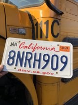 Original USA California License Plate 8NRH909 (R321)