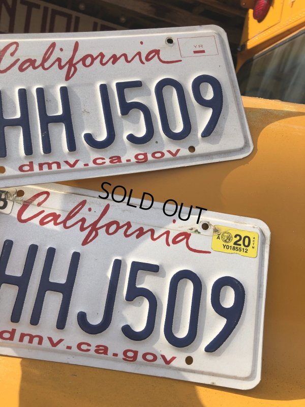 画像2: Original USA California License Plate 8HHJ509 SET (R306)