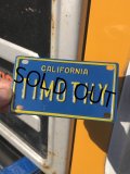 70s Vintage California Kids Bicycle Name License Plate / TIMOTHY (R337) 