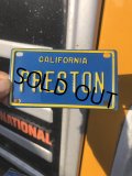 70s Vintage California Kids Bicycle Name License Plate / PRESTON (R337) 