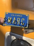 70s Vintage California Kids Bicycle Name License Plate / MARC (R329) 