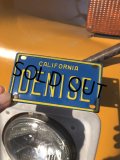 70s Vintage California Kids Bicycle Name License Plate / DENISE (R327) 