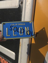 70s Vintage California Kids Bicycle Name License Plate / LEON (R336) 