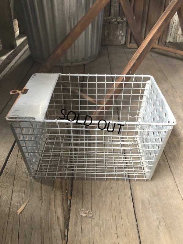 画像4: Vintage USA Industrial Metal Wire # Locker Basket GB-538 (R332)