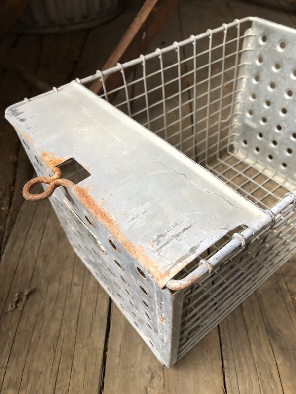 画像8: Vintage USA Industrial Metal Wire # Locker Basket GB-538 (R332)