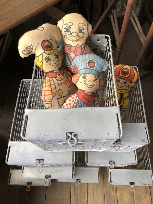 画像9: Vintage USA Industrial Metal Wire # Locker Basket GB-274 (R334)