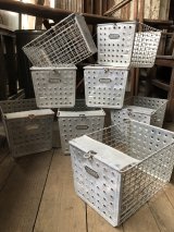 Vintage USA Industrial Metal Wire # Locker Basket GB-538 (R332)