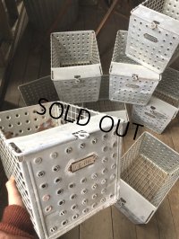 Vintage USA Industrial Metal Wire # Locker Basket GB-273 (R335)