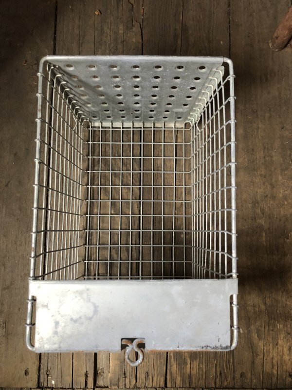 画像9: Vintage USA Industrial Metal Wire # Locker Basket GB-291 (R333)