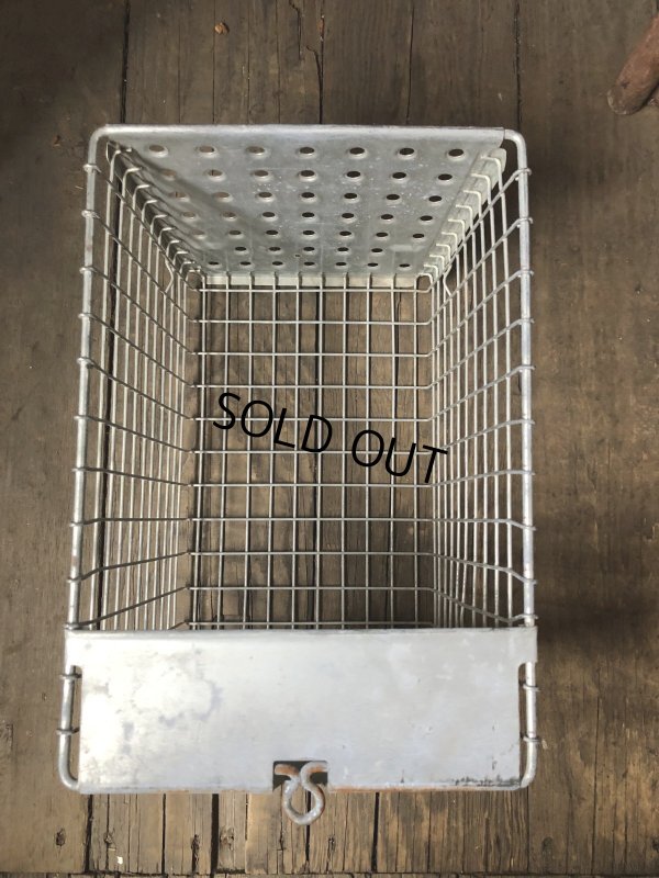 画像9: Vintage USA Industrial Metal Wire # Locker Basket GB-291 (R333)