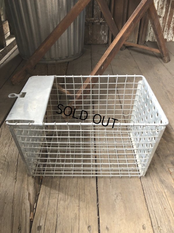 画像4: Vintage USA Industrial Metal Wire # Locker Basket GB-525 (R330)