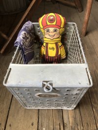 Vintage USA Industrial Metal Wire # Locker Basket GB-86 (R336)