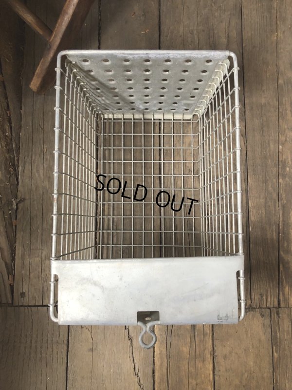 画像8: Vintage USA Industrial Metal Wire # Locker Basket GB-525 (R330)