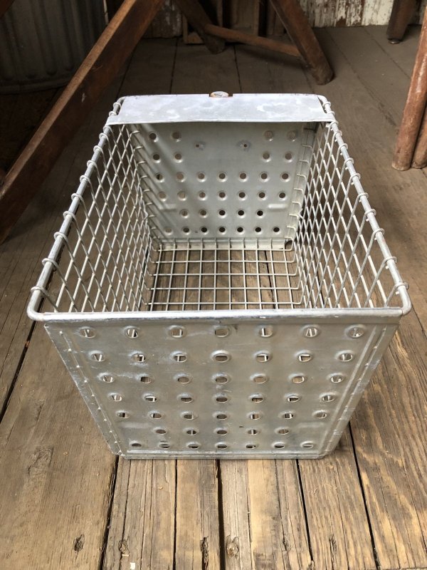 画像6: Vintage USA Industrial Metal Wire # Locker Basket GB-291 (R333)