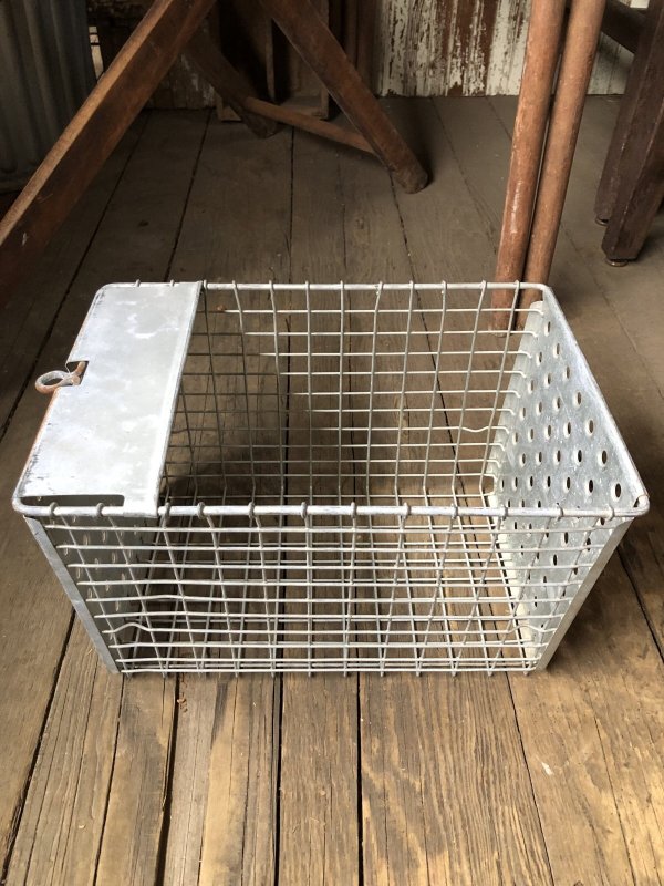画像4: Vintage USA Industrial Metal Wire # Locker Basket GB-291 (R333)