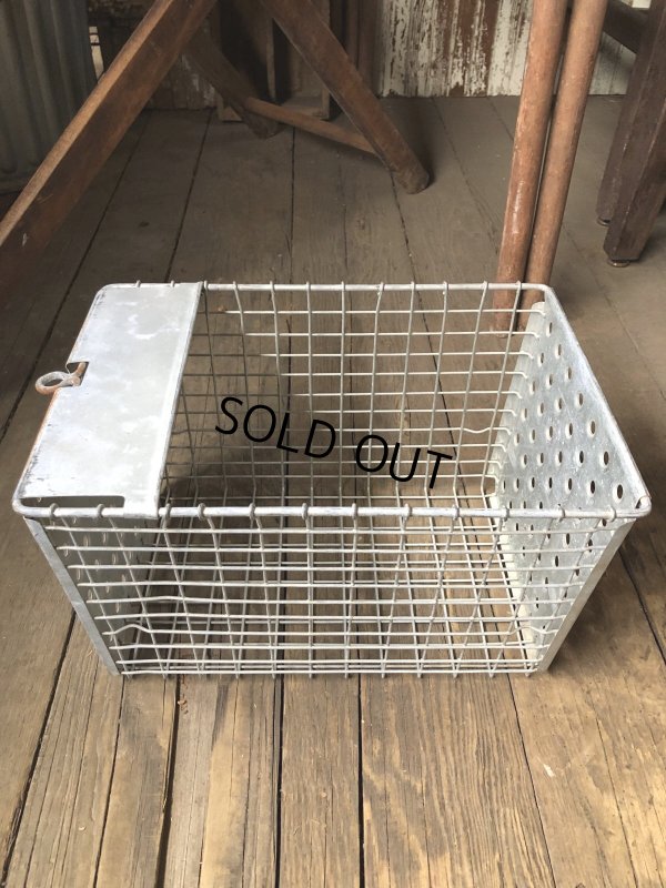 画像4: Vintage USA Industrial Metal Wire # Locker Basket GB-291 (R333)