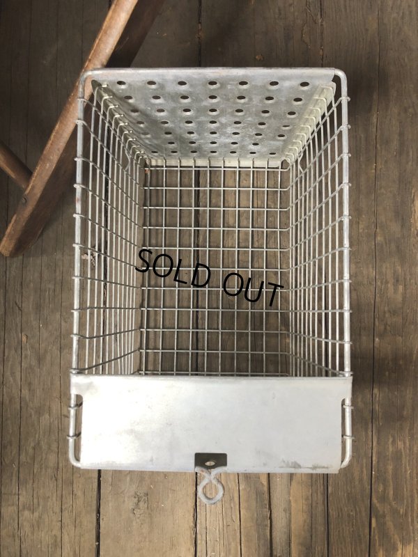 画像9: Vintage USA Industrial Metal Wire # Locker Basket GB-243 (R328)