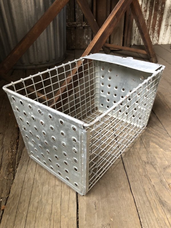 画像6: Vintage USA Industrial Metal Wire # Locker Basket GB-243 (R328)