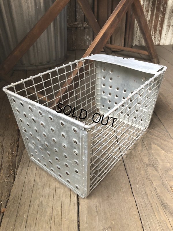 画像6: Vintage USA Industrial Metal Wire # Locker Basket GB-243 (R328)