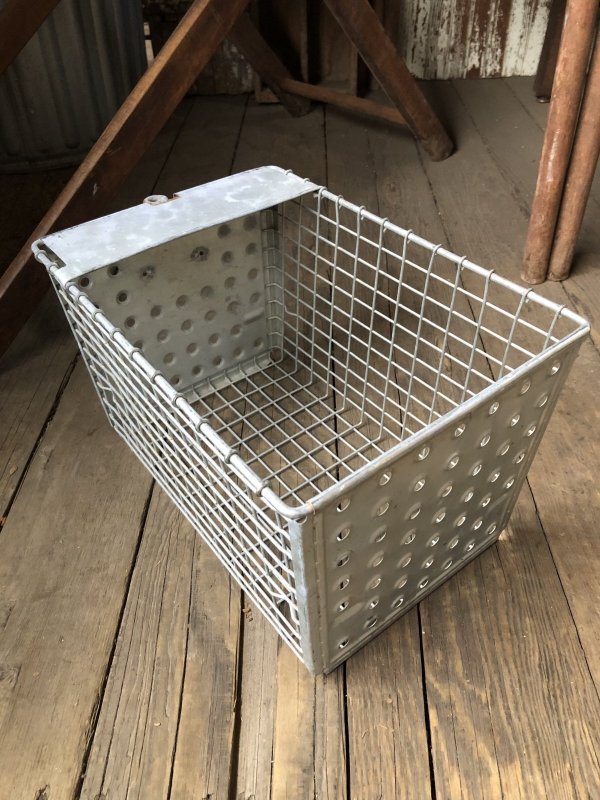 画像5: Vintage USA Industrial Metal Wire # Locker Basket GB-291 (R333)