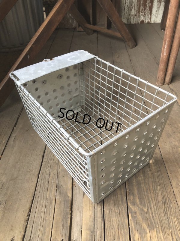 画像5: Vintage USA Industrial Metal Wire # Locker Basket GB-291 (R333)
