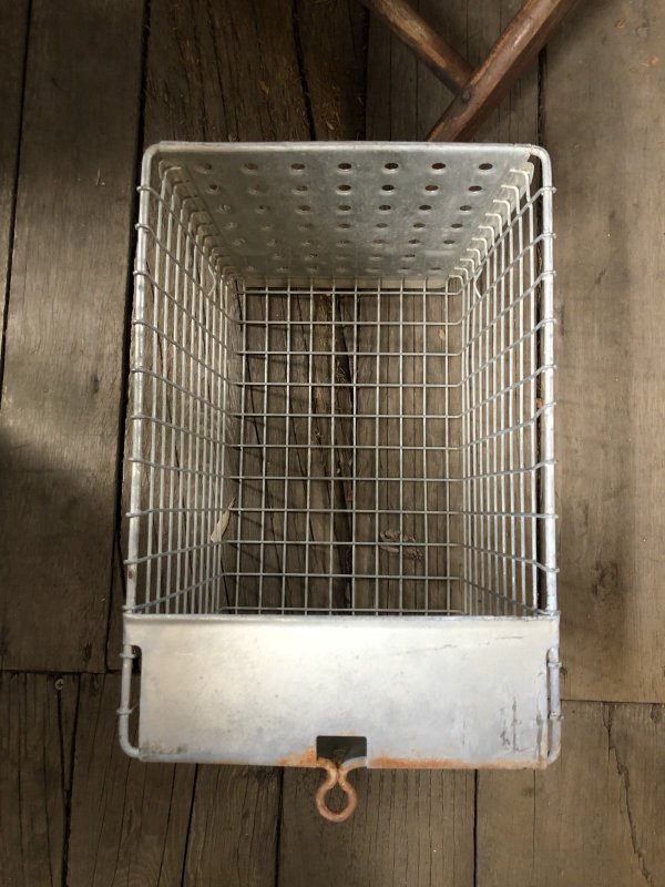 画像9: Vintage USA Industrial Metal Wire # Locker Basket GB-538 (R332)