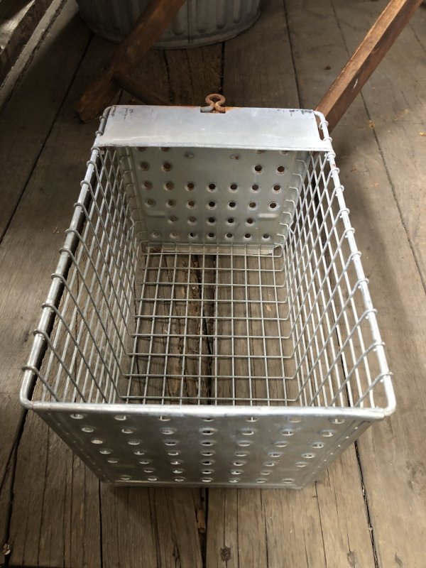 画像5: Vintage USA Industrial Metal Wire # Locker Basket GB-538 (R332)