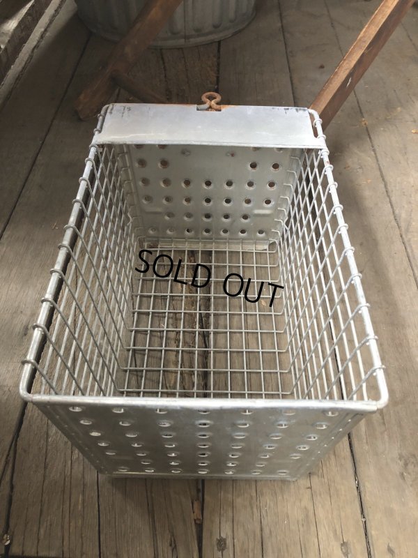 画像5: Vintage USA Industrial Metal Wire # Locker Basket GB-538 (R332)