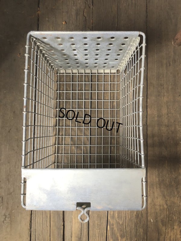 画像9: Vintage USA Industrial Metal Wire # Locker Basket GB-490 (R329)