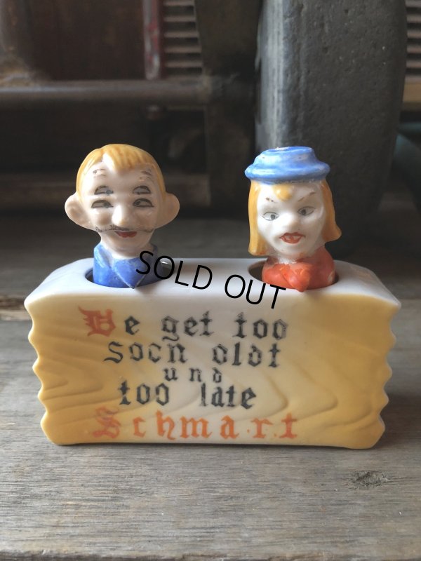 画像1: Vintage Drunkenman Double Vision 4 Four Eyed Nodder Shakers (R338)