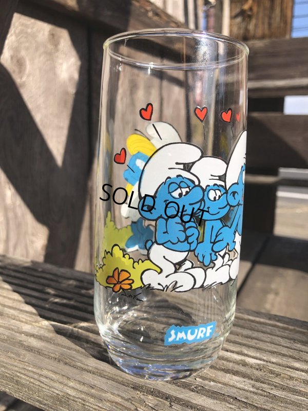 画像3: 80s Vintage Hardee's Smurf Glass SMURFETTE (R340)