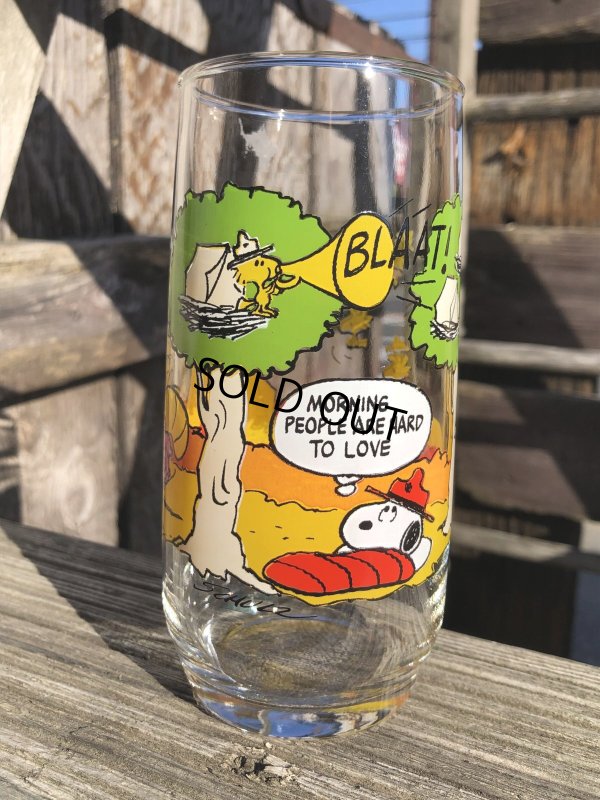 画像1: 80s Vintage McDonald's Camp Snoopy Collection Glass (R348)
