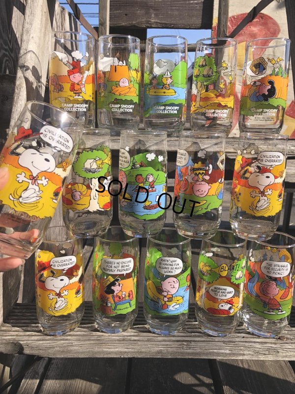 画像6: 80s Vintage McDonald's Camp Snoopy Collection Glass (R345)