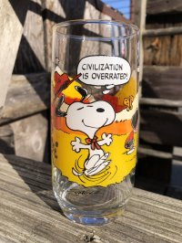 80s Vintage McDonald's Camp Snoopy Collection Glass (R345)