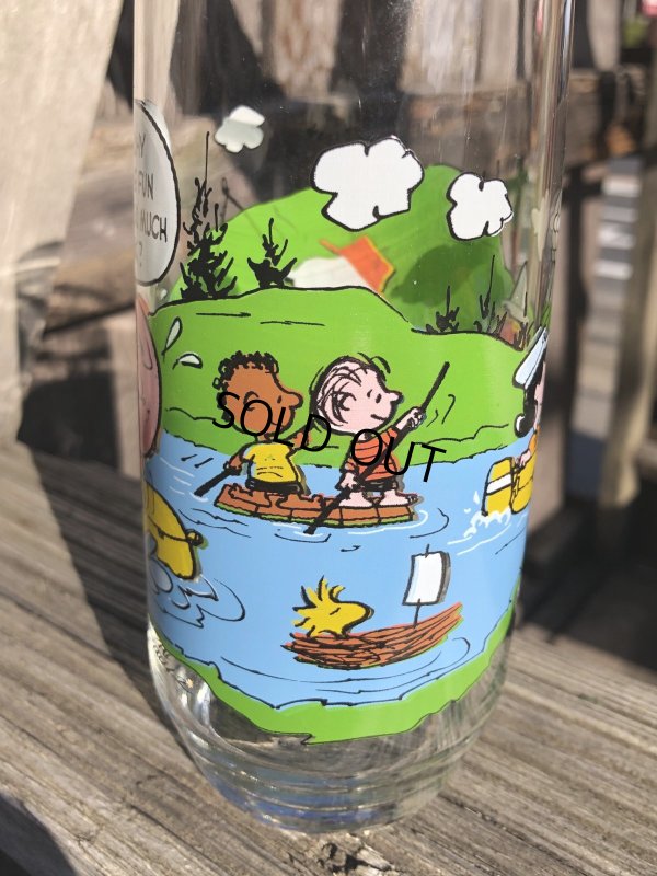 画像2: 80s Vintage McDonald's Camp Snoopy Collection Glass (R347)