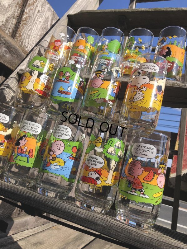 画像6: 80s Vintage McDonald's Camp Snoopy Collection Glass (R348)