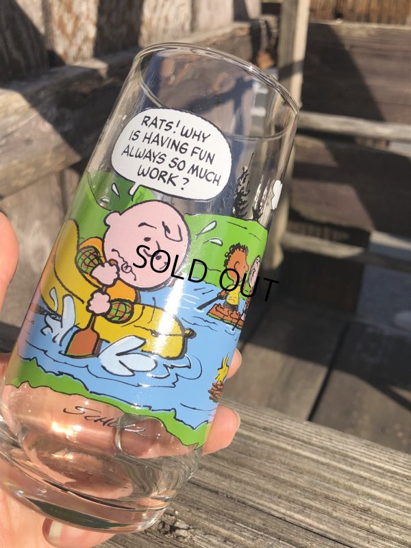 画像5: 80s Vintage McDonald's Camp Snoopy Collection Glass (R347)