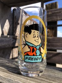 80s Vintage Pizza Hut THE FLINT STONE KIDS Glass (R355)