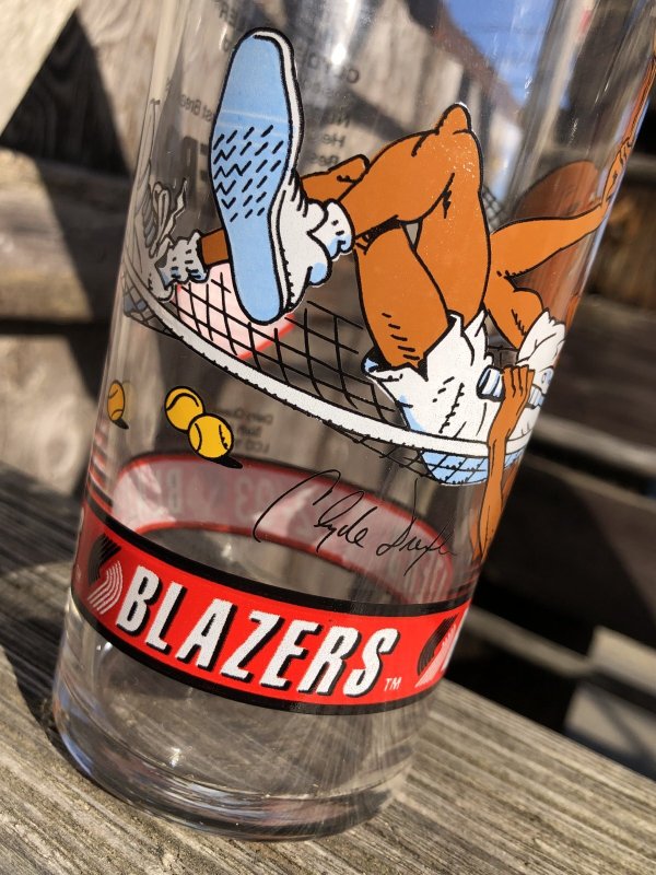 画像3: Vintage Dairy Queen Glass NBA Portland Trail Blazers '92-'93 CLYDE DREXLER (R374)