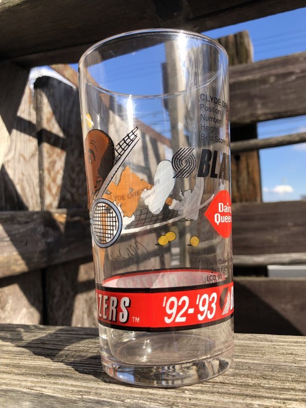 画像4: Vintage Dairy Queen Glass NBA Portland Trail Blazers '92-'93 CLYDE DREXLER (R374)