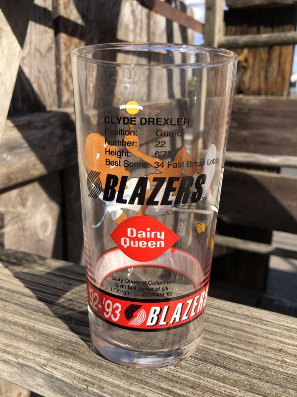 画像5: Vintage Dairy Queen Glass NBA Portland Trail Blazers '92-'93 CLYDE DREXLER (R374)