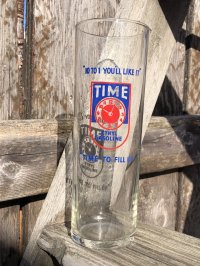 Vintage Glass Ethyl Gasoline " TIME " (R377)