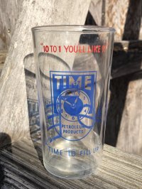 Vintage Glass Petroleum Products " TIME " (R378)