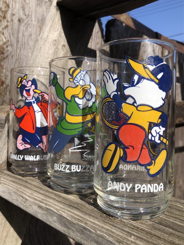 画像10: 70s Vintage Glass Walter Lantz WALLY WALRUS & HOMER PIGEON (R380)
