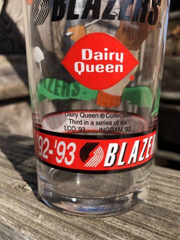 画像4: Vintage Dairy Queen Glass NBA Portland Trail Blazers '92-'93 TERRY PORTER (R373)